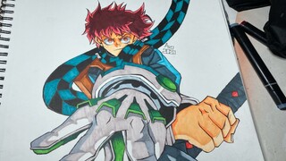 Tanjiro and Midoriya Fusion Drawing || Avo’s Channel