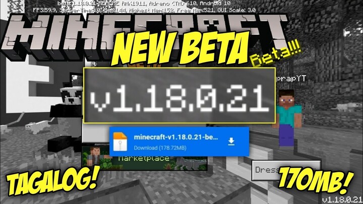 How To Download Minecraft PE 1.18.21 New Beta On Mobile *Tagalogtutorial