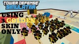 USING 3 GOLDEN TOWER ONLY! | TOWER DEFENSE SIMULATOR | ROBLOX |