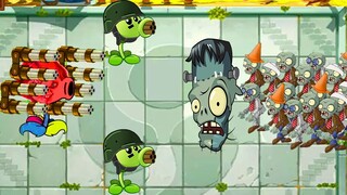 Plants VS Zombies poppy playtime + FNF Ben + Ariel + Galting Pea + Ryuk Animation