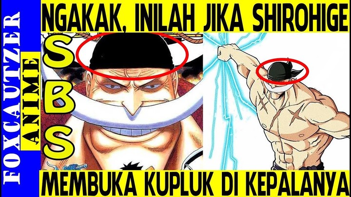 Fakta SBS One Piece ,Ngakak Ternyata Begini Rambut Shirohige  Dibalik Kupluknya( gura gura no mi )