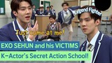 EXO became VICTIM's of Sehun?! Sehun's Hilarious Action School! #exo
