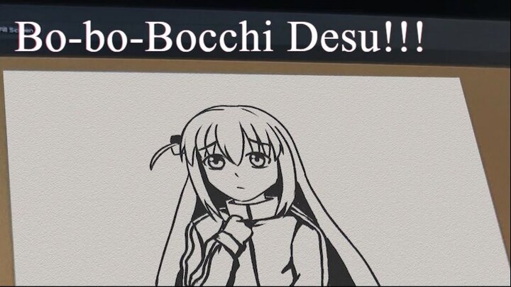 Drawing Bocchi 🎸🥰 | Anime Bocchi The Rock