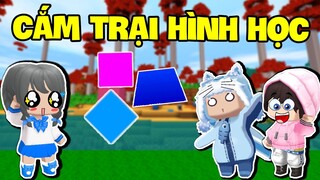 MẶP DORAM THỬ THÁCH CẮM TRẠI HÌNH HỌC TRÁNH NÓNG CÙNG MEOWPEO VÀ KEYD TRONG MINI WORLD