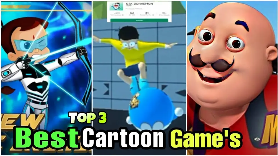 TOP 3 Best Cartoon Game's In Android/IOS😍| Doraemon Motu Patlu Choota bheem  Game's 2022 - Bilibili