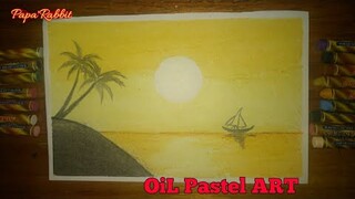 Oil Pastels Art step by step