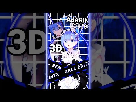 PRESET ALIGHT MOTION 3D 😈😎|| EMILIA X RAM X REM😍|| DJ ??? NTAH🎶|| JEDAG JEDUG VIRAL TIKTOK 🔥