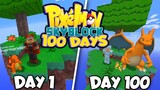 100 DAYS IN MINECRAFT PIXELMON SKYBLOCK! Episode 2