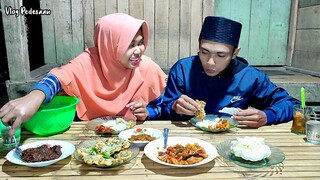 MENU BUKA PUASA, BALADO KENTANG TERI ASIN, BAKWAN KACANG, RENDANG, SAMBEL, KOLAK PISANG