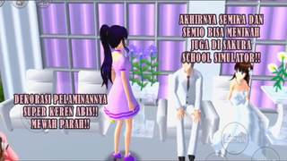 AKHIRNYA SEMIKA DAN SEMIO BISA MENIKAH!! DEKORASI PELAMINAN YANG KEREN ABIS!! SAKURA SCHOOL