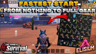 Fastest Start From Nothing To FULL GEAR at Airdrop Last Island of Survival | Last Day Rules Survival