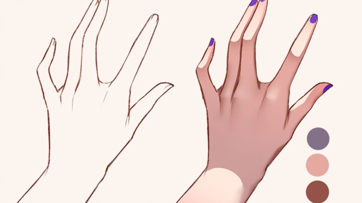 Mengxin can't draw hands? Don't miss out on these super simple painting techniques! hand drawing tut