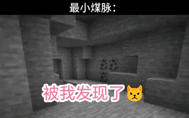 Minecraft：堪称最小的煤脉！