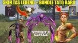 SKIN TAS LEGEND SPIDER'S CURSE & BUNDLE TATO BARU SUMMER HOLIDAYS! BOCORAN UPDATE FREE FIRE