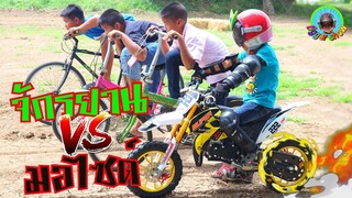 ทิกเกอร์โชว์ l มอไซด์ VS จักรยาน Mini Bike VS Bicycle Baby Biker