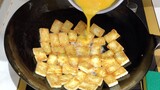 [Food][DIY]How to fry eggs with tofu at home