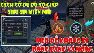 Raft Survival - Hướng Dẫn Không Bị Đóng Băng và Nóng Để Tránh Tốn Thức Ăn | Cách Có Áo Giáp Miễn Phí