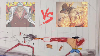 Amazing Flip Book! Luffy vs Sakazuki, What Is "Justice" Really?