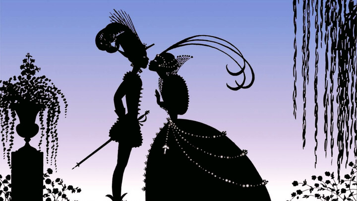 A complete explanation of the French silhouette animation "Prince and Princess", six romantic fairy 