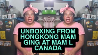 UNBOXING FROM HONGKONG MAM GING AT MAM L FROM CANADA|ANOTHER BLESSINGS THANK YOU