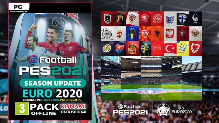 วิธีลง+วิธีใช้งาน eFootball PES 2021 EURO PATCH V6.0 PC