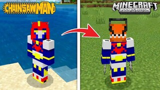 CHAINSAWMAN NILIGTAS ANG VILLAGE sa MINECRAFT | Minecraft PE