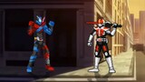 Mugen Kamen Rider build và hiển thị kỹ năng Den-O