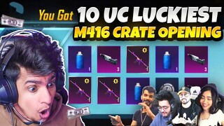 😱 10 UC Luck in Fool m416  - Best Moment of crate opening in PUBG mobile