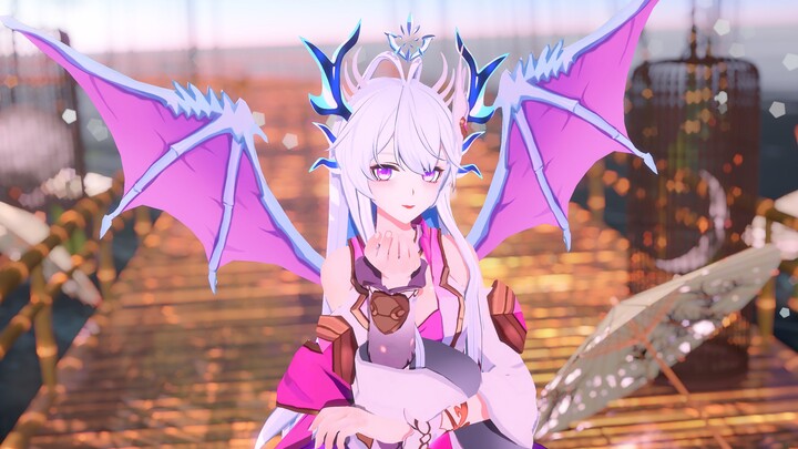 【MMD】Silver Dragon Princess Gu Yuena-Pure Land of Bliss【Commissioned】