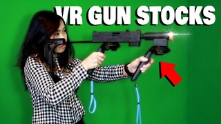 UP YOUR GAME WITH A VR GUN STOCK! - Mac11VR Rifle Controller Setup & First Impressions