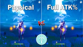 Best Build for Eula!! Full ATK Build vs Physical Build! which is the best? Gameplay COMPARISON!!!