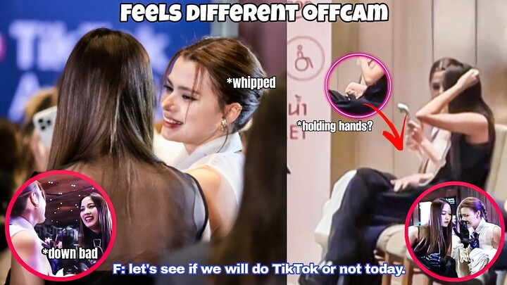 (FreenBecky) FREEN AND BECKY HAVING THEIR MOMENTS OFFCAM during TikTok Awards 🤭