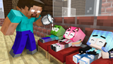 Monster School Father Zombie กลายเป็น Bad และ Little Daughter - Sad Story - Minecraft Animation