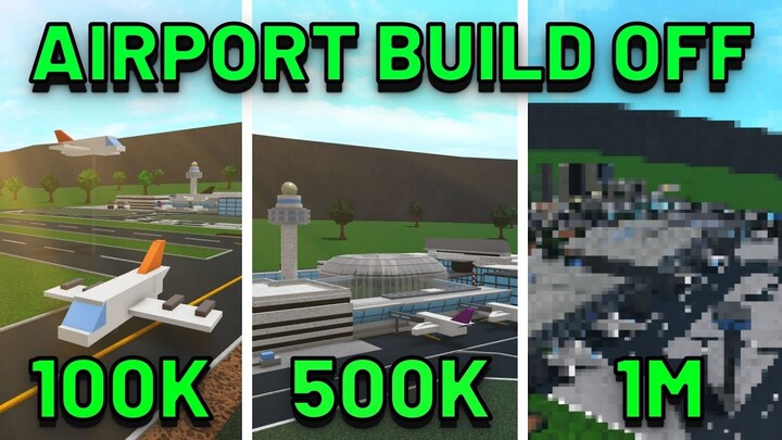 1M$ AIRPORT BUILD OFF... | Bloxburg Build Battles