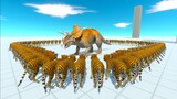 CIRCLE OF 100 TIGERS - Animal Revolt Battle Simulator