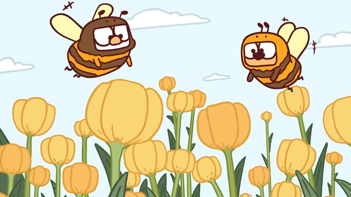 Two fake bees