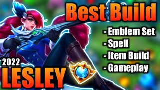 LESLEY BEST BUILD 2022 | TOP 1 GLOBAL LESLEY BUILD | LESLEY - MOBILE LEGENDS | MLBB