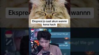 Ekspresi jo saat akun wannn kena hack