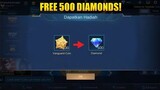 How to get Free 500 Diamonds in New Event in Mobile Legends [EVENT UPDATE]