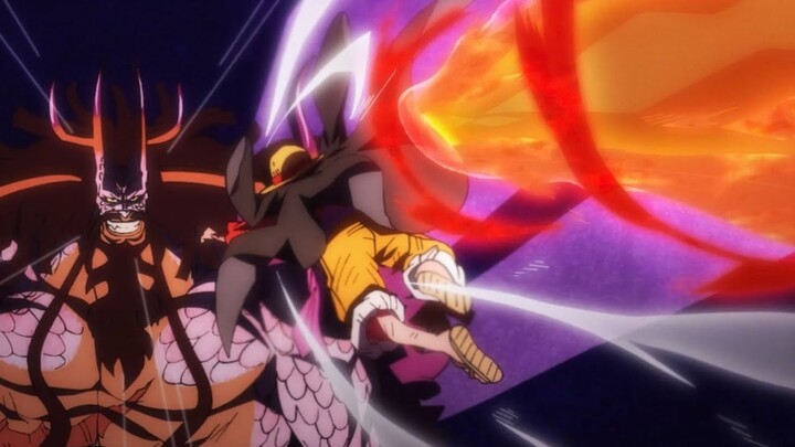 Luffy Red Hawk Vs Hybrid Kaido | One Piece 1025