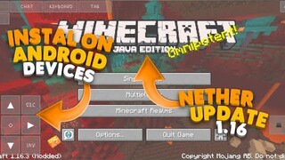 MINECRAFT JAVA EDITION ON ANDROID DEVICE