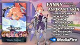 New Fanny Aspirant Skin Script No Password | English Voice & Full Effects | 6 Replacements | MLBB