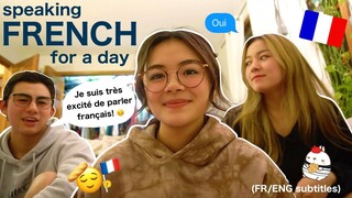 speaking FRENCH for a day TO MY SIBLINGS!!! 🇫🇷