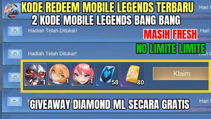 BURUAN! 2 KODE REDEEM ML TERBARU KODE REDEEM MOBILE LEGENDS HARI INI UPDATE AGUSTUS 2024