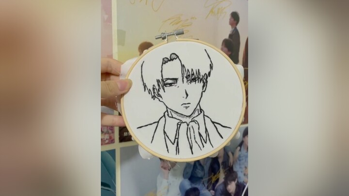 Hoi fail but i tried  levi leviackerman aot anime animeart embroidery