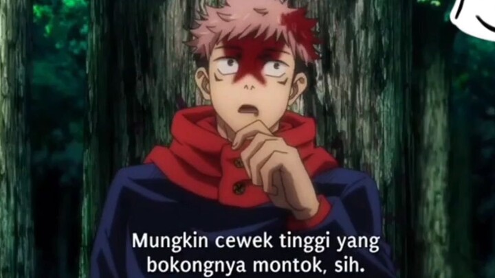 KELUCUAN  JUJUTSU KAISEN TIPE CEWEK ITADORI YUJI👍🤣