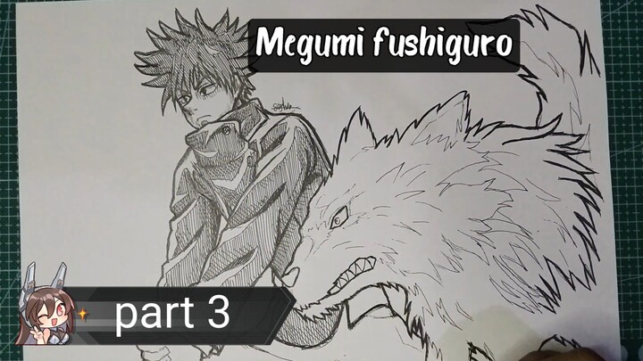 menggambar Megumi fushiguro lgi🗿💧, part 3