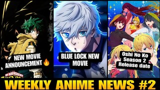 LATEST ANIME NEWS #2 | Oshi No Ko Season 2, My hero academia movie &...| #animenews