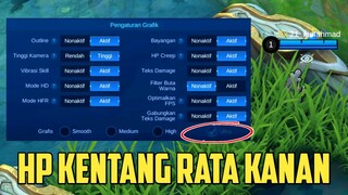 Main Mobile Legend Grafik Ultra + Rata Kanan Di Hp Kentang