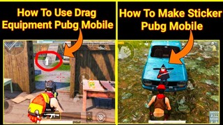 How To Use Spray Button In Pubg Mobile 😍 | How To Make Sticke In Pubg Mobile